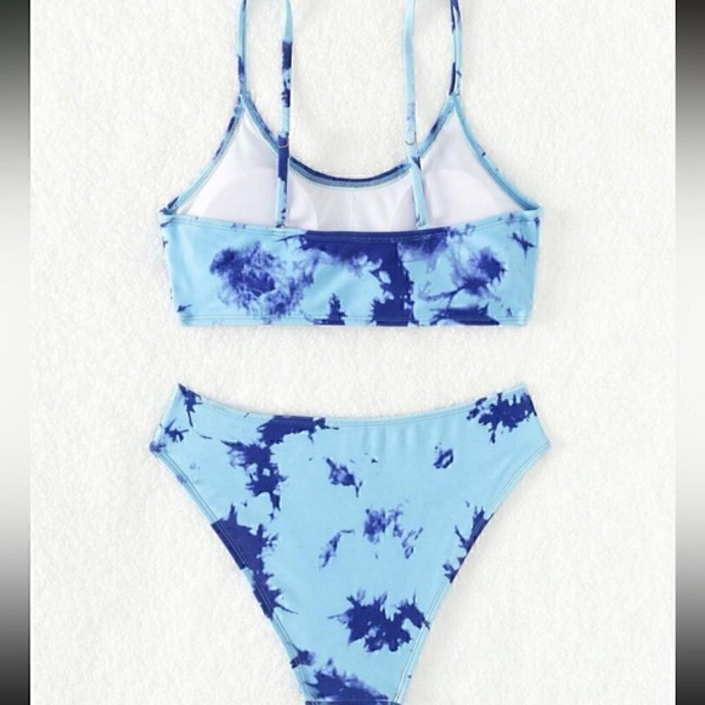 Boho tie Dye high waisted Bikini Swim Beach - Picture 5 of 5